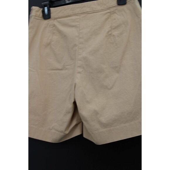 Boston Proper Shorts Womens Size 6 Beige Casual Khaki Stretch Walking Short Zip - Picture 5 of 8